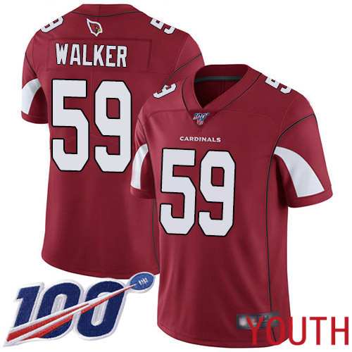 Arizona Cardinals Limited Red Youth Joe Walker Home Jersey NFL Football #59 100th Season Vapor Untouchable
